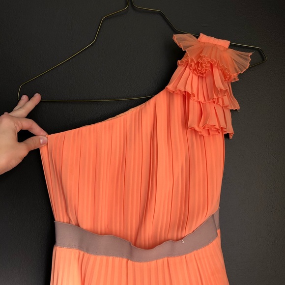 One Shoulder Pleated Formal Dress - Picture 3 of 4